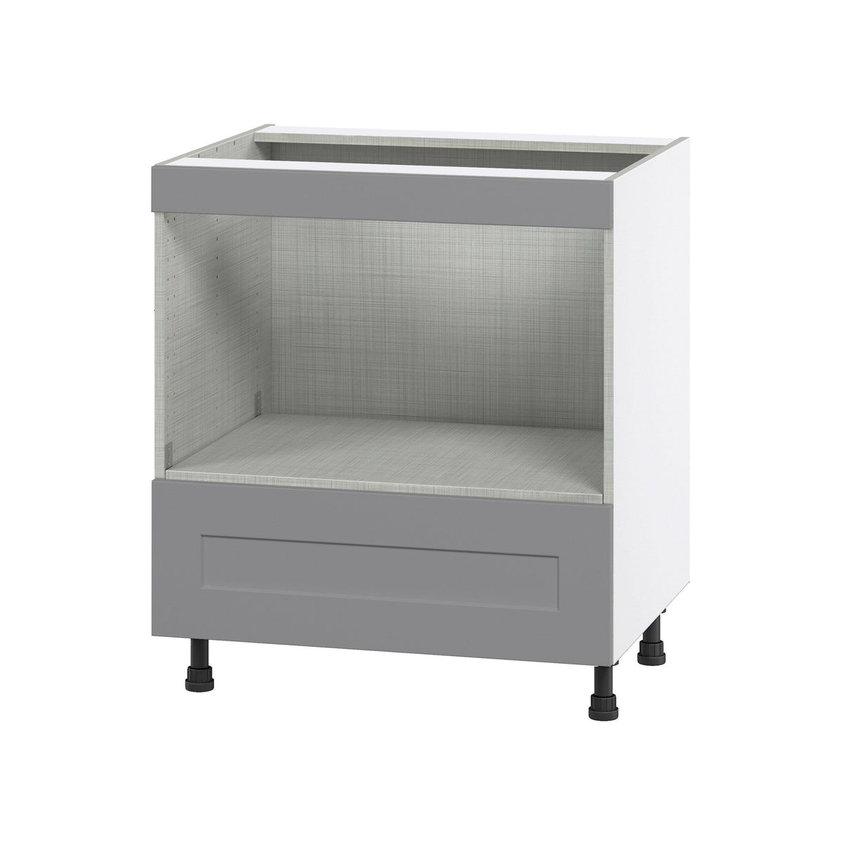 Hugo&Borg Beaumont 30-in W x 34.5-in H x 24-in D Slate Gray 1-Drawer Base Fully Assembled Cabinet