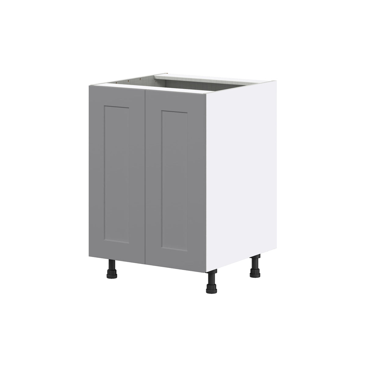 Hugo&Borg Beaumont 24-in W x 34.5-in H x 24-in D Slate Gray Base Fully Assembled Cabinet (Flat Panel Shaker Door Style)