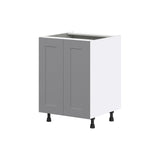 Hugo&Borg Beaumont 24-in W x 34.5-in H x 24-in D Slate Gray Base Fully Assembled Cabinet (Flat Panel Shaker Door Style)