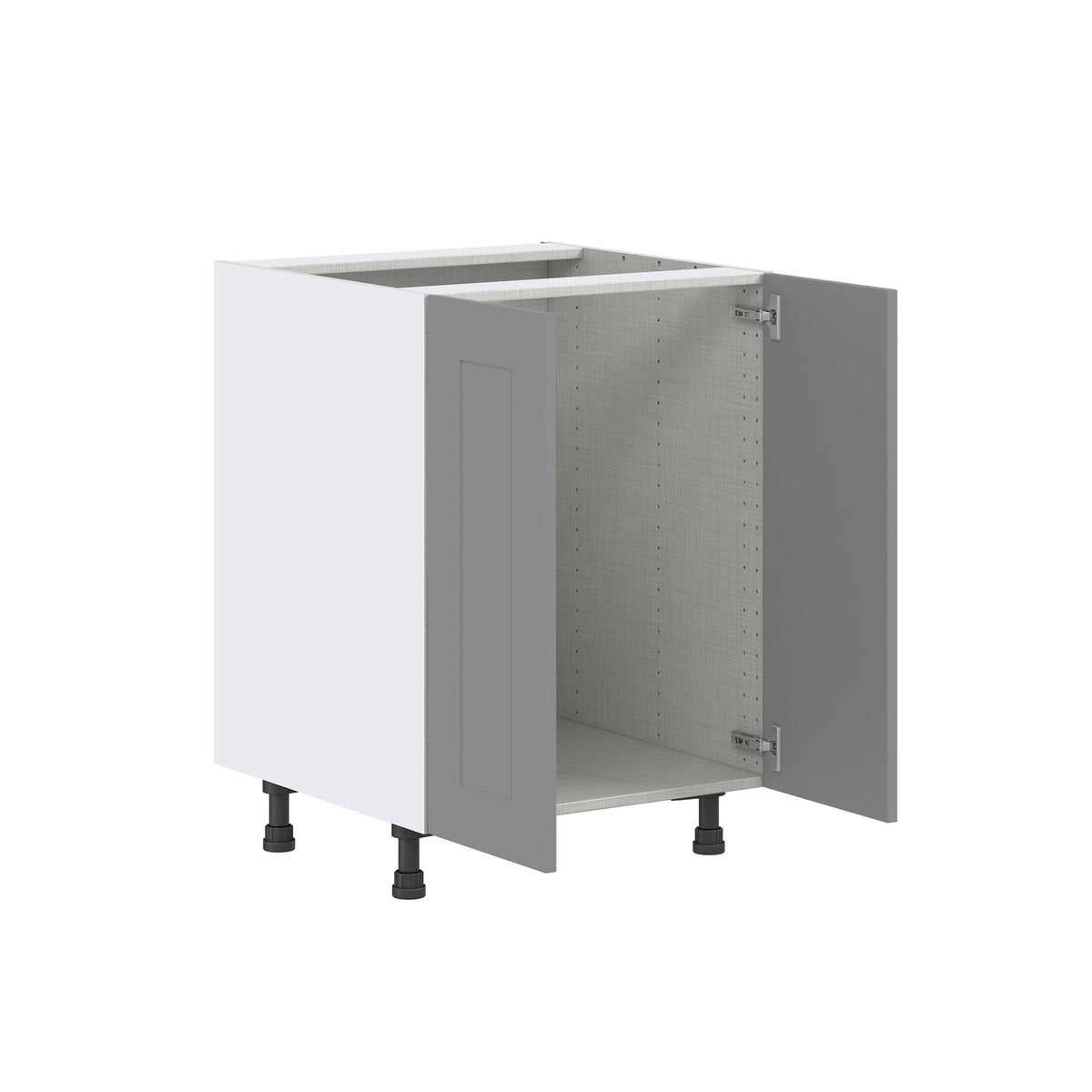 Hugo&Borg Beaumont 24-in W x 34.5-in H x 24-in D Slate Gray Base Fully Assembled Cabinet (Flat Panel Shaker Door Style)