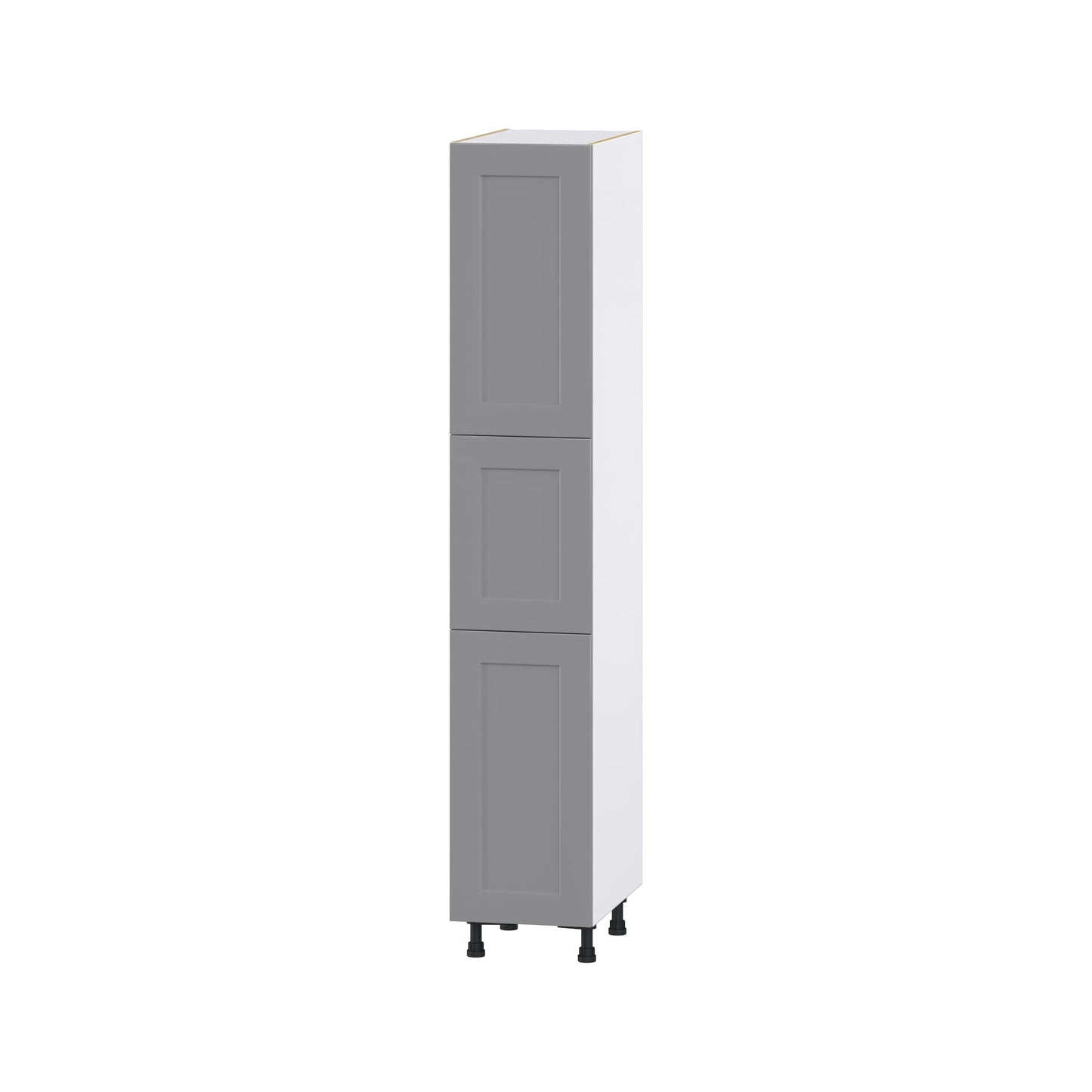 Hugo&Borg Beaumont 15-in W x 84.5-in H x 24-in D Slate Gray Pantry Fully Assembled Cabinet (Flat Panel Shaker Door Style)