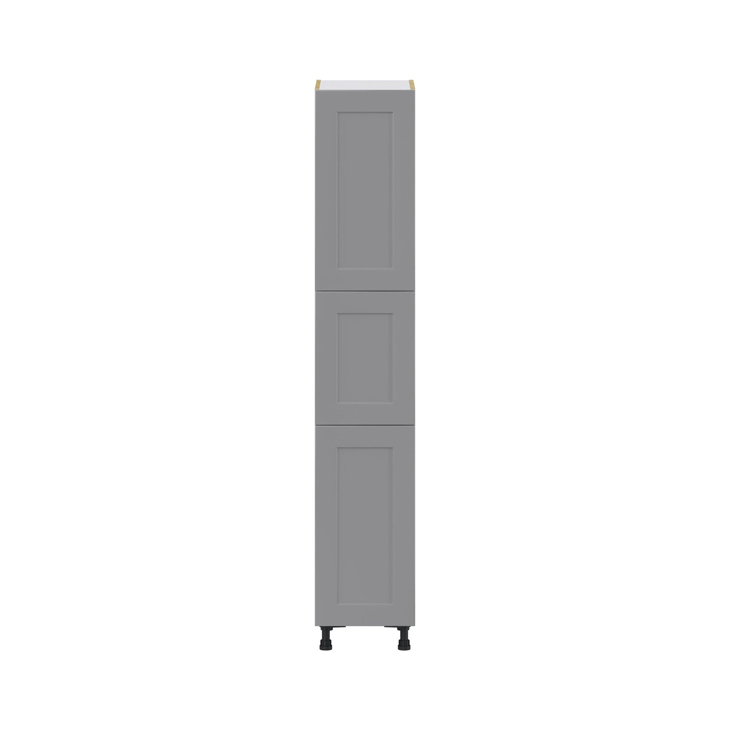 Hugo&Borg Beaumont 15-in W x 84.5-in H x 24-in D Slate Gray Pantry Fully Assembled Cabinet (Flat Panel Shaker Door Style)