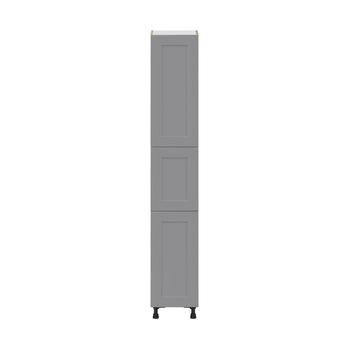 Hugo&Borg Beaumont 15-in W x 89.5-in H x 24-in D Slate Gray Pantry Fully Assembled Cabinet (Flat Panel Shaker Door Style)