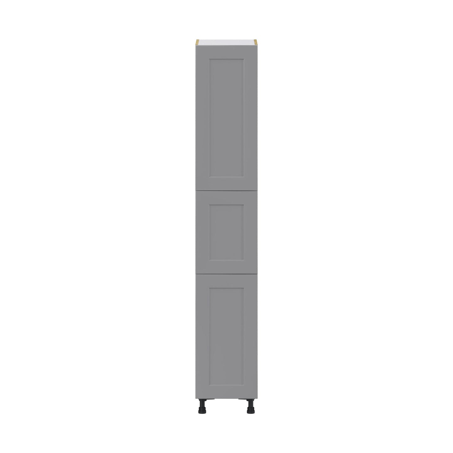 Hugo&Borg Beaumont 15-in W x 89.5-in H x 24-in D Slate Gray Pantry Fully Assembled Cabinet (Flat Panel Shaker Door Style)