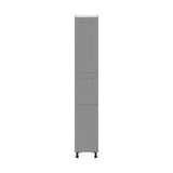Hugo&Borg Beaumont 15-in W x 89.5-in H x 24-in D Slate Gray Pantry Fully Assembled Cabinet (Flat Panel Shaker Door Style)