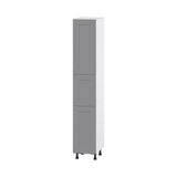 Hugo&Borg Beaumont 15-in W x 89.5-in H x 24-in D Slate Gray Pantry Fully Assembled Cabinet (Flat Panel Shaker Door Style)