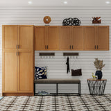 Project Source Omaha Unfinished 12-in W x 34.5-in H x 24.5-in D Unfinished Poplar 1-Drawer Base Ready To Assemble Cabinet (Recessed Panel Shaker Style)