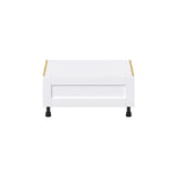 Hugo&Borg Rosemont 30-in W x 14.5-in H x 24-in D Glacier White 1-Drawer Base Fully Assembled Cabinet