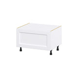Hugo&Borg Rosemont 30-in W x 19.5-in H x 24-in D Glacier White 1-Drawer Base Fully Assembled Cabinet
