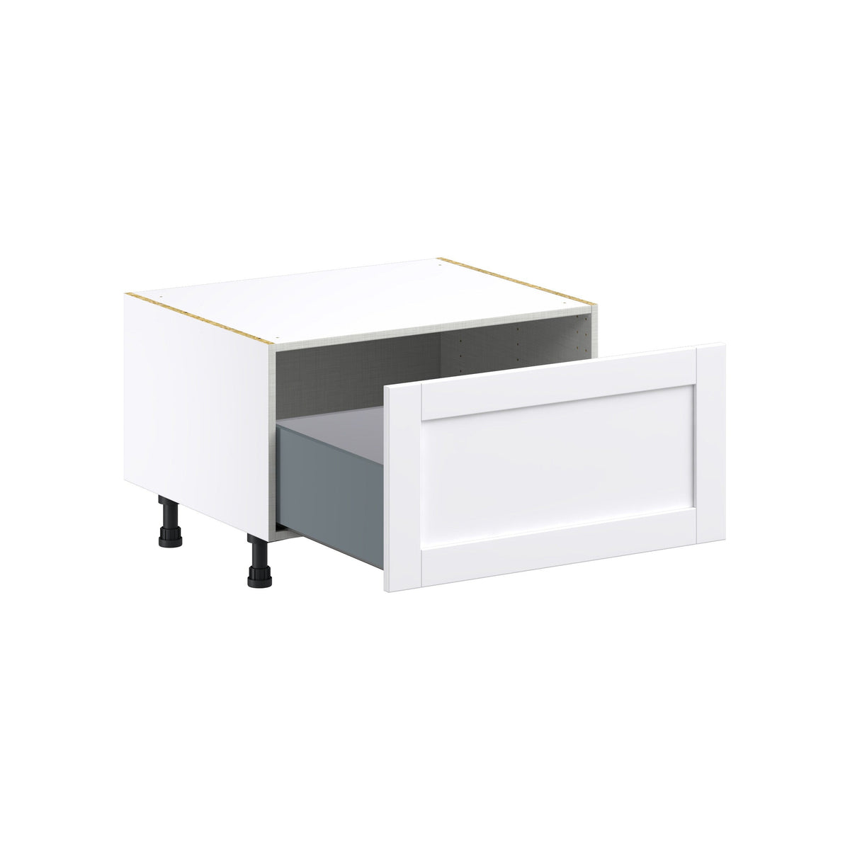 Hugo&Borg Rosemont 30-in W x 19.5-in H x 24-in D Glacier White 1-Drawer Base Fully Assembled Cabinet