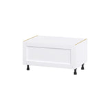 Hugo&Borg Rosemont 36-in W x 19.5-in H x 24-in D Glacier White 1-Drawer Base Fully Assembled Cabinet