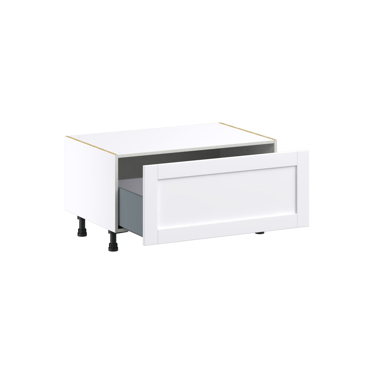 Hugo&Borg Rosemont 36-in W x 19.5-in H x 24-in D Glacier White 1-Drawer Base Fully Assembled Cabinet