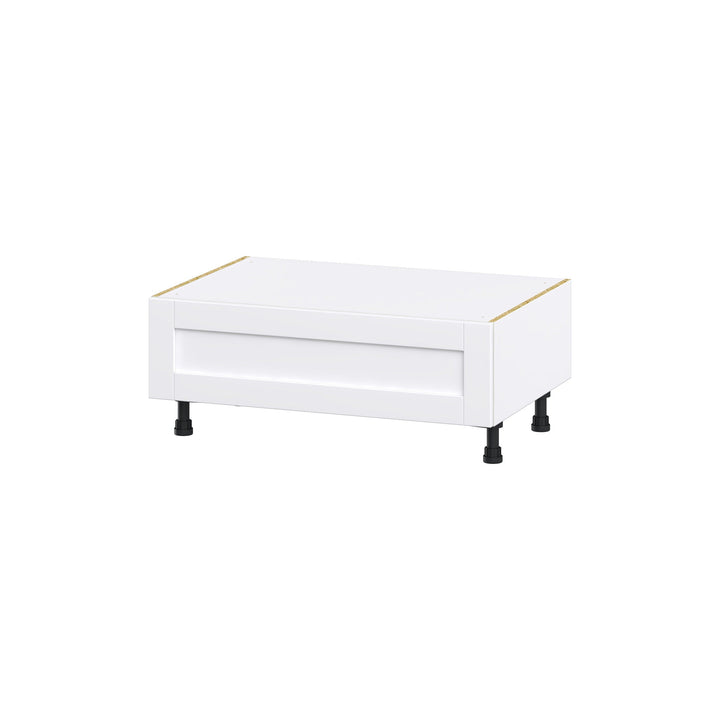Hugo&Borg Rosemont 36-in W x 14.5-in H x 24-in D Glacier White 1-Drawer Base Fully Assembled Cabinet