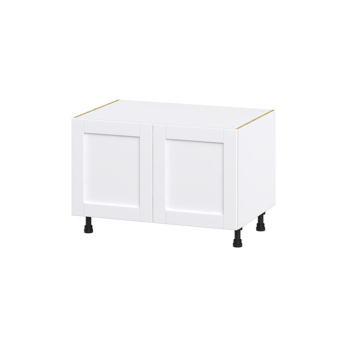 Hugo&Borg Rosemont 36-in W x 24.5-in H x 24-in D Glacier White Sink Base Fully Assembled Cabinet (Flat Panel Shaker Style)