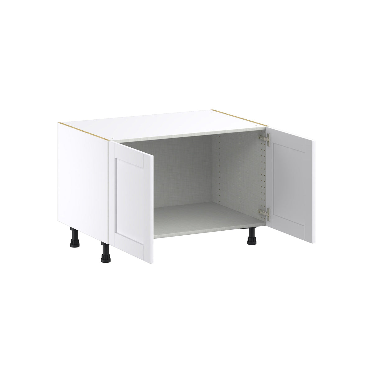 Hugo&Borg Rosemont 36-in W x 24.5-in H x 24-in D Glacier White Sink Base Fully Assembled Cabinet (Flat Panel Shaker Style)