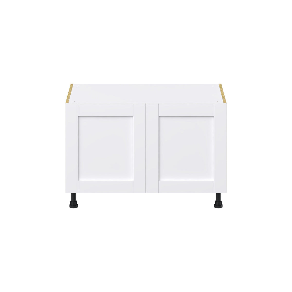 Hugo&Borg Rosemont 36-in W x 24.5-in H x 24-in D Glacier White Sink Base Fully Assembled Cabinet (Flat Panel Shaker Style)