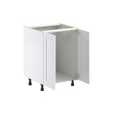Hugo&Borg Rosemont 24-in W x 34.5-in H x 24-in D Glacier White Base Fully Assembled Cabinet (Flat Panel Shaker Door Style)