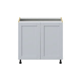 Hugo&Borg Charlesberg 36-in W x 34.5-in H x 24-in D Gray Base Fully Assembled Cabinet (Flat Panel Shaker Door Style)