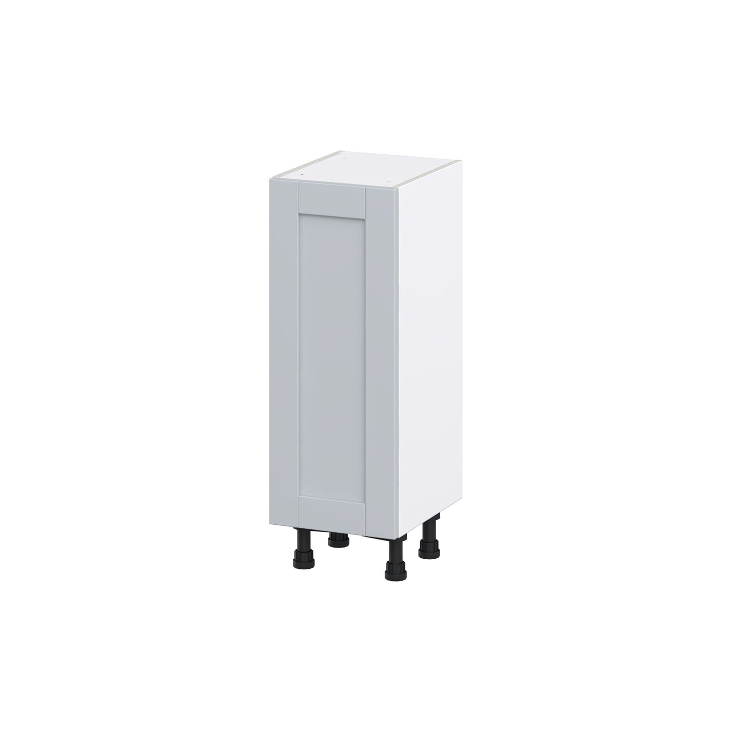 Hugo&Borg Charlesberg 12-in W x 34.5-in H x 14-in D Gray Base Fully Assembled Cabinet (Flat Panel Shaker Door Style)