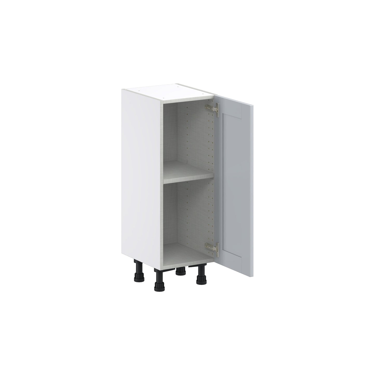 Hugo&Borg Charlesberg 12-in W x 34.5-in H x 14-in D Gray Base Fully Assembled Cabinet (Flat Panel Shaker Door Style)