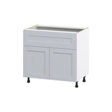 Hugo&Borg Charlesberg 36-in W x 34.5-in H x 24-in D Gray 1-Drawer Base Fully Assembled Cabinet (Flat Panel Shaker Style)