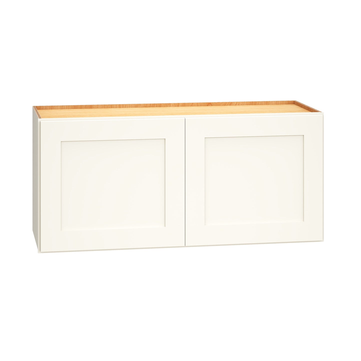 Diamond Express Jamestown 33-in W x 15-in H x 12-in D White Wall Fully Assembled Plywood Cabinet (Recessed Panel Shaker Door Style)