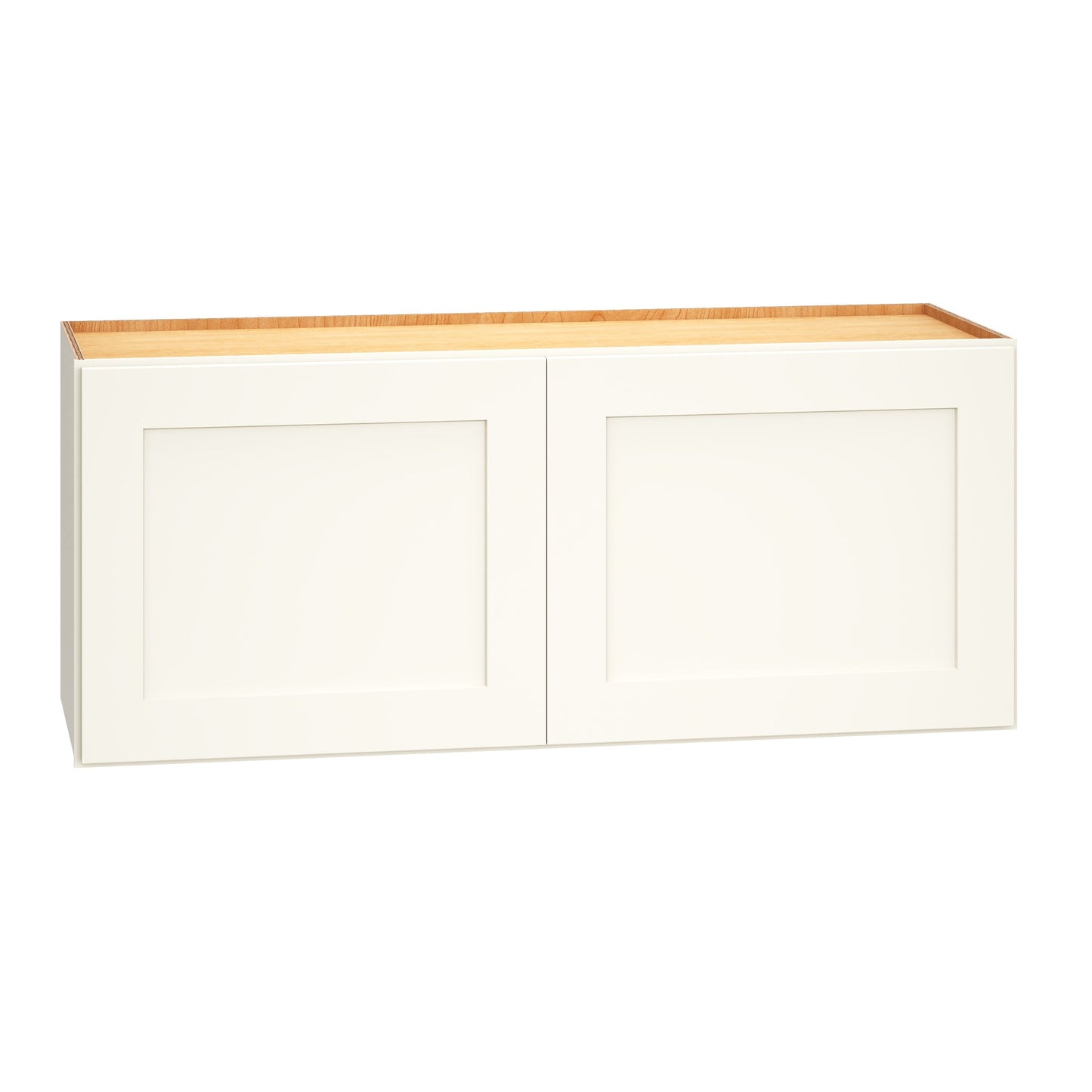 Diamond Express Jamestown 36-in W x 15-in H x 12-in D White Wall Fully Assembled Plywood Cabinet (Recessed Panel Shaker Door Style)