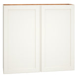 Diamond Express Jamestown 42-in W x 39-in H x 12-in D White Wall Fully Assembled Plywood Cabinet (Recessed Panel Shaker Door Style)