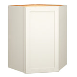 Diamond Express Jamestown 36-in W x 36-in H x 24-in D White Diagonal Corner Wall Fully Assembled Plywood Cabinet (Recessed Panel Shaker Style)