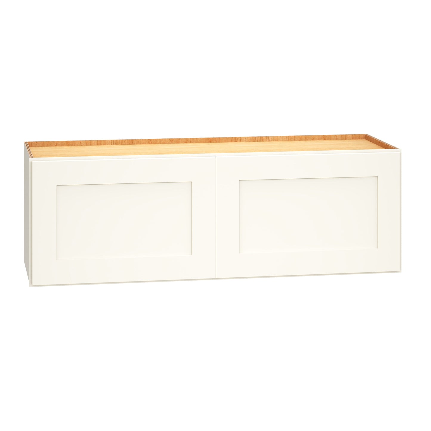 Diamond Express Jamestown 36-in W x 12-in H x 12-in D White Wall Fully Assembled Plywood Cabinet (Recessed Panel Shaker Door Style)
