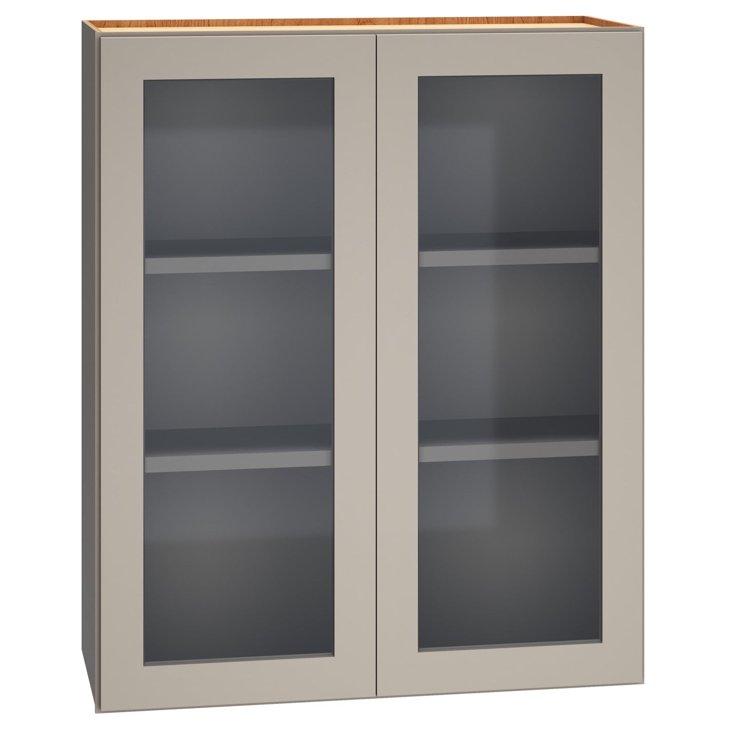 Diamond Express Jamestown 30-in W x 36-in H x 12-in D Cloud Gray Wall Fully Assembled Plywood Cabinet (Recessed Panel Shaker Door Style)
