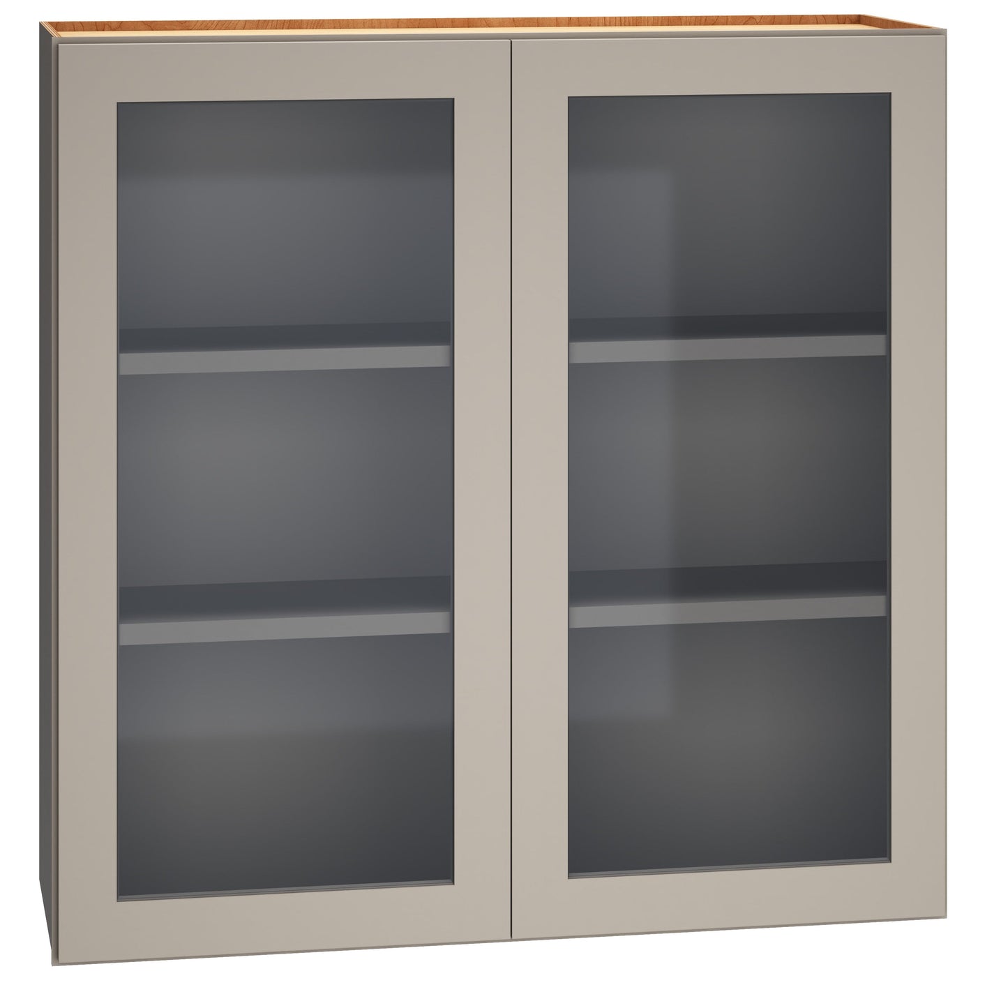 Diamond Express Jamestown 36-in W x 36-in H x 12-in D Cloud Gray Wall Fully Assembled Plywood Cabinet (Recessed Panel Shaker Door Style)