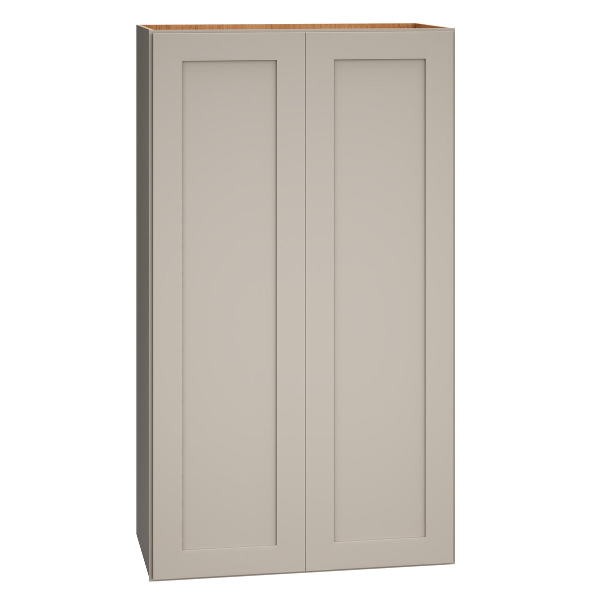 Diamond Express Jamestown 24-in W x 42-in H x 12-in D Cloud Gray Wall Fully Assembled Plywood Cabinet (Recessed Panel Shaker Door Style)