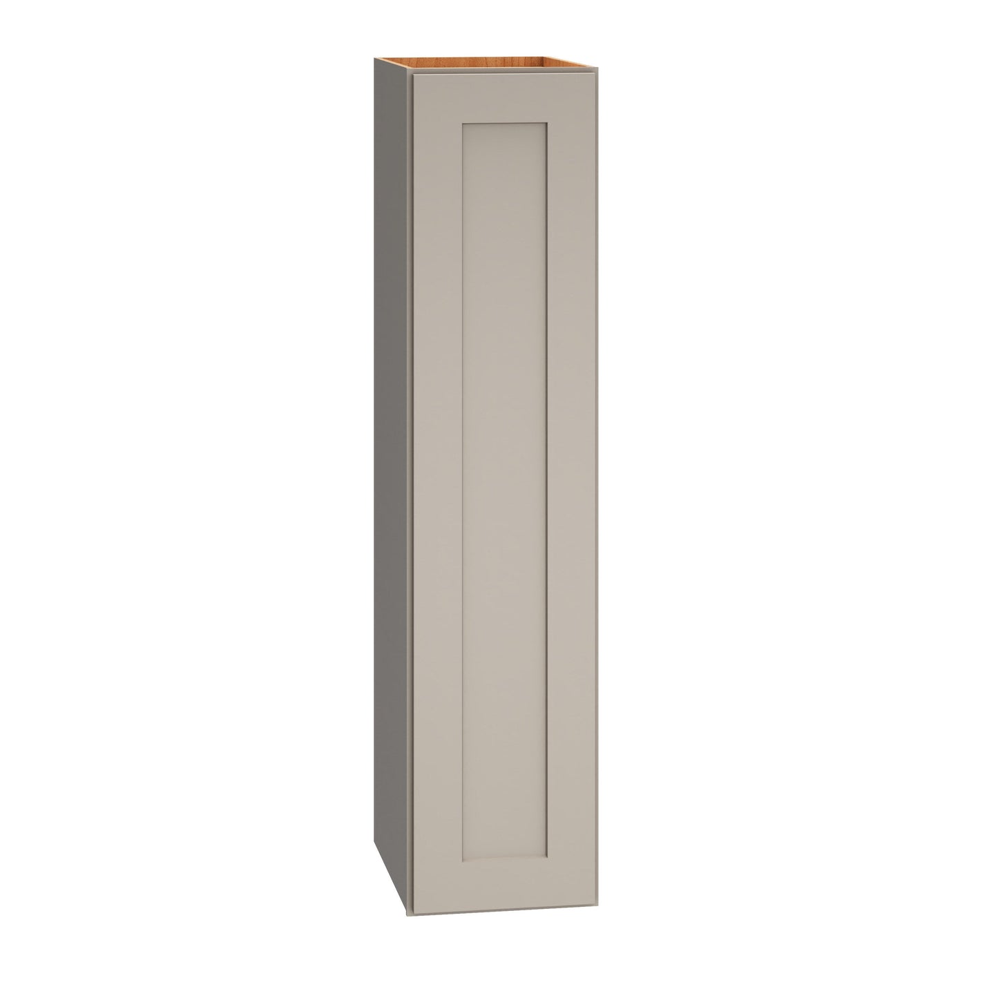 Diamond Express Jamestown 9-in W x 39-in H x 12-in D Cloud Gray Wall Fully Assembled Plywood Cabinet (Recessed Panel Shaker Door Style)