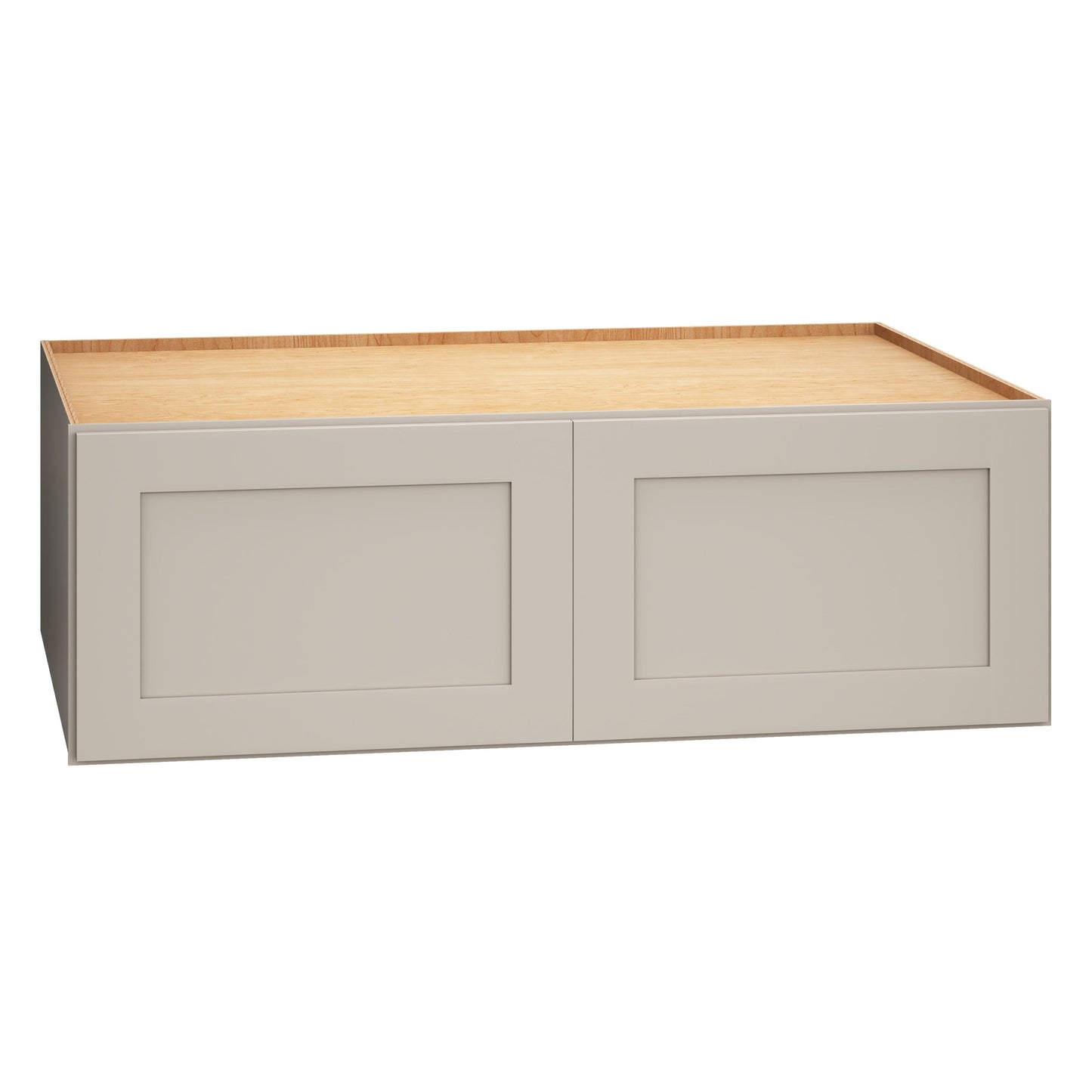 Diamond Express Jamestown 36-in W x 12-in H x 24-in D Cloud Gray Wall Fully Assembled Plywood Cabinet (Recessed Panel Shaker Door Style)