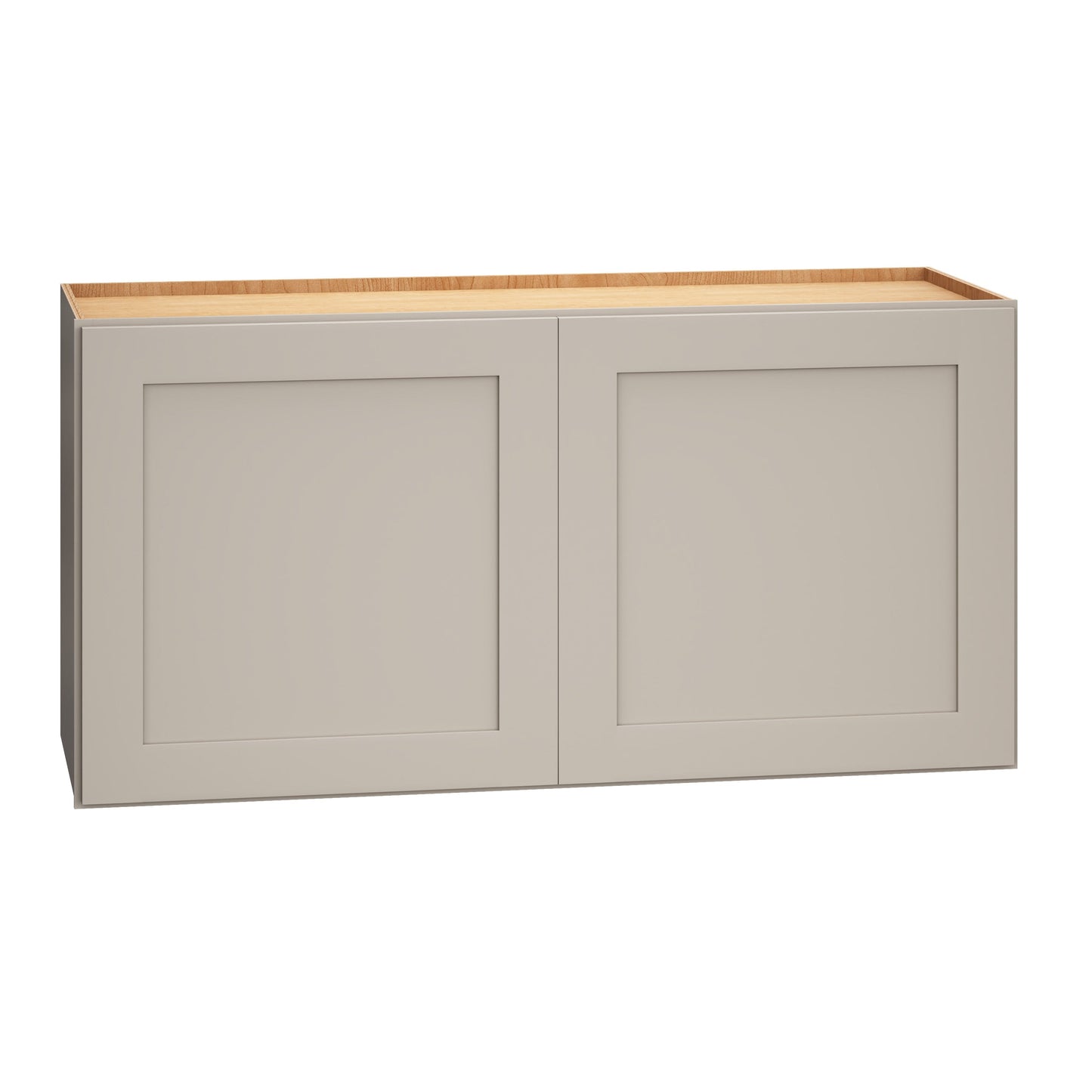 Diamond Express Jamestown 36-in W x 18-in H x 12-in D Cloud Gray Wall Fully Assembled Plywood Cabinet (Recessed Panel Shaker Door Style)