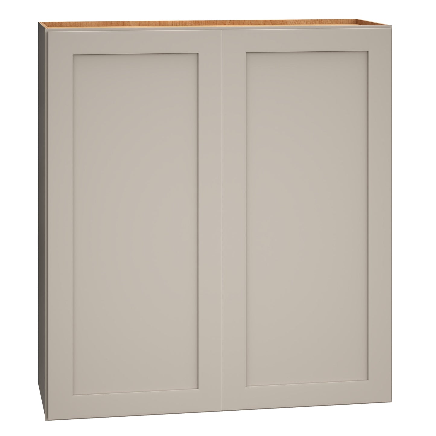 Diamond Express Jamestown 33-in W x 36-in H x 12-in D Cloud Gray Wall Fully Assembled Plywood Cabinet (Recessed Panel Shaker Door Style)