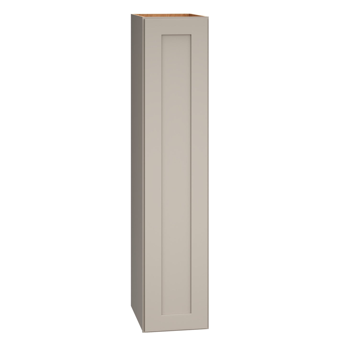 Diamond Express Jamestown 9-in W x 42-in H x 12-in D Cloud Gray Wall Fully Assembled Plywood Cabinet (Recessed Panel Shaker Door Style)