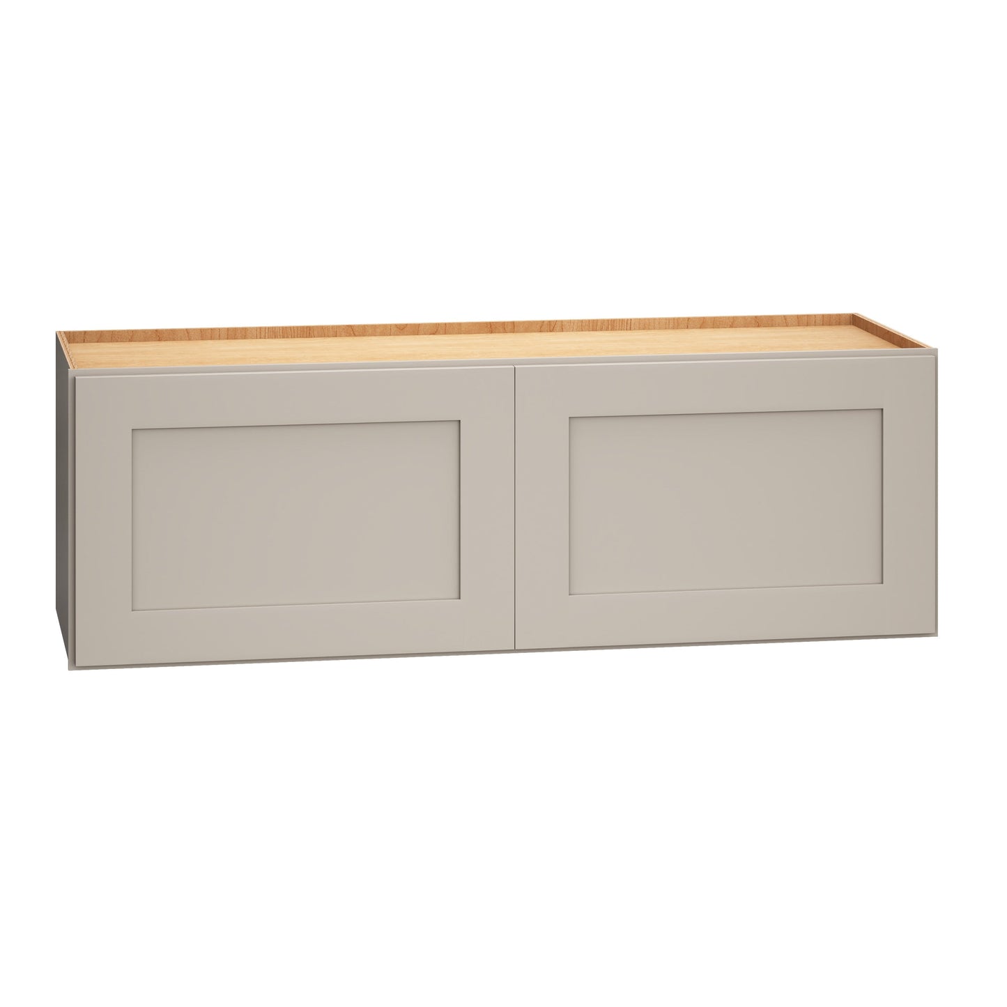 Diamond Express Jamestown 36-in W x 12-in H x 12-in D Cloud Gray Wall Fully Assembled Plywood Cabinet (Recessed Panel Shaker Door Style)