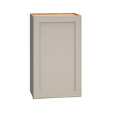 Diamond Express Jamestown 18-in W x 30-in H x 12-in D Cloud Gray Wall Fully Assembled Plywood Cabinet (Recessed Panel Shaker Door Style)