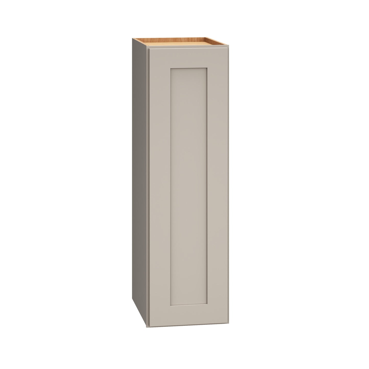 Diamond Express Jamestown 9-in W x 30-in H x 12-in D Cloud Gray Wall Fully Assembled Plywood Cabinet (Recessed Panel Shaker Door Style)
