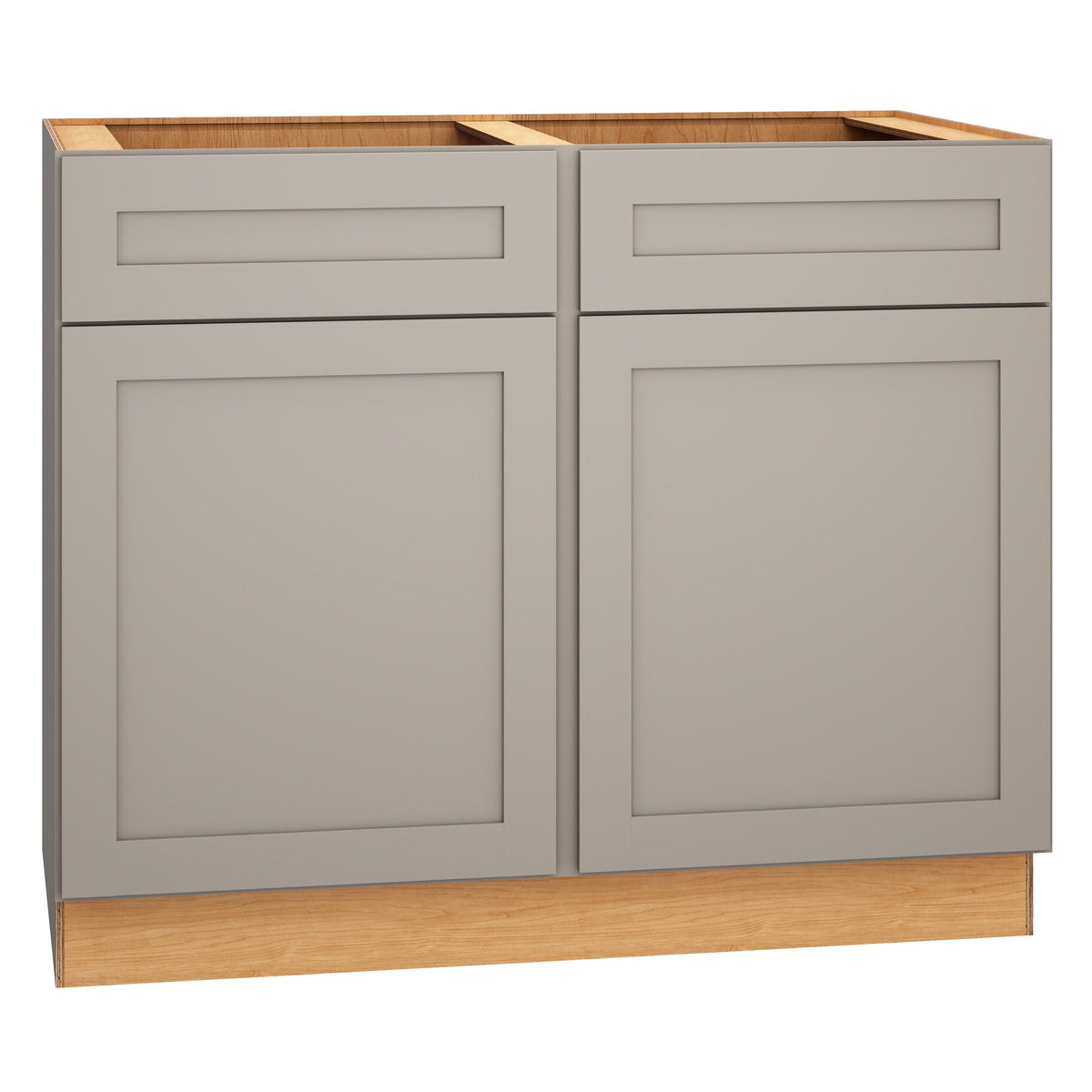 Diamond Express Jamestown 42-in W x 34.5-in H x 24-in D Cloud Gray Sink Base Fully Assembled Plywood Cabinet (Recessed Panel Shaker Style)