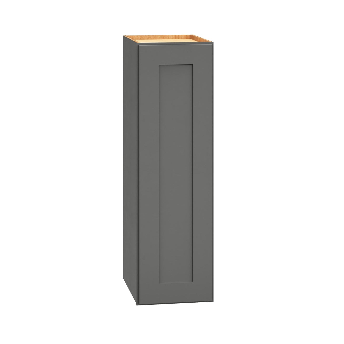 Diamond Express Jamestown 9-in W x 30-in H x 12-in D Moonstone Gray Wall Fully Assembled Plywood Cabinet (Recessed Panel Shaker Door Style)