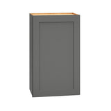 Diamond Express Jamestown 18-in W x 30-in H x 12-in D Moonstone Gray Wall Fully Assembled Plywood Cabinet (Recessed Panel Shaker Door Style)