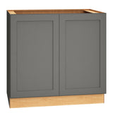 Diamond Express Jamestown 36-in W x 34.5-in H x 24-in D Moonstone Gray Base Fully Assembled Plywood Cabinet (Recessed Panel Shaker Door Style)