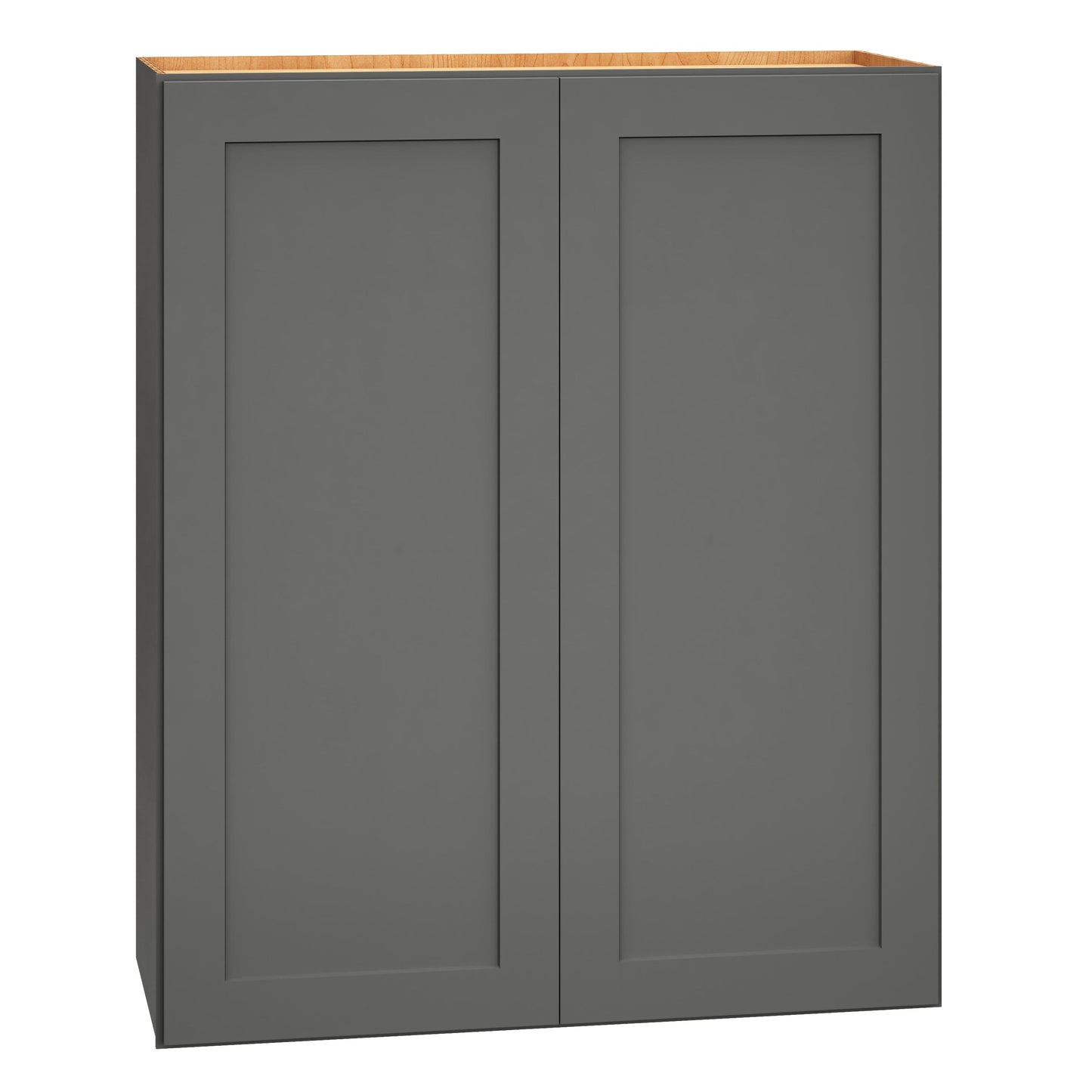 Diamond Express Jamestown 30-in W x 36-in H x 12-in D Moonstone Gray Wall Fully Assembled Plywood Cabinet (Recessed Panel Shaker Door Style)