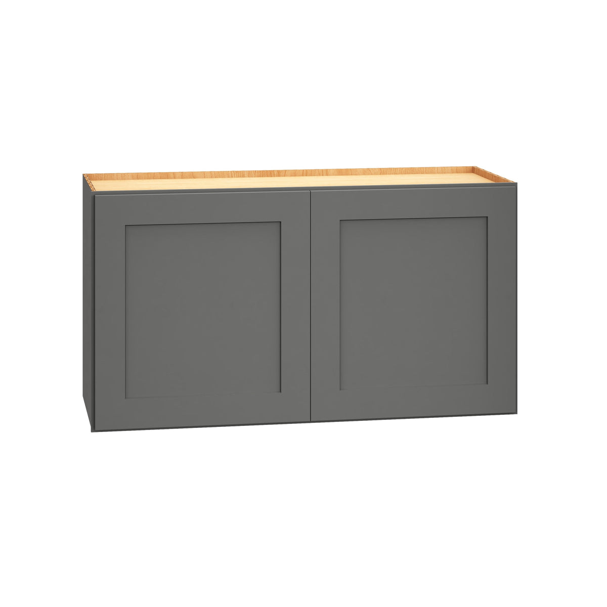 Diamond Express Jamestown 33-in W x 18-in H x 12-in D Moonstone Gray Wall Fully Assembled Plywood Cabinet (Recessed Panel Shaker Door Style)