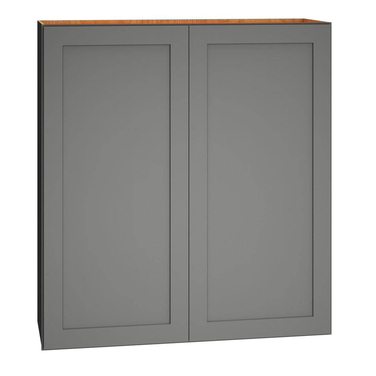Diamond Express Jamestown 36-in W x 39-in H x 12-in D Moonstone Gray Wall Fully Assembled Plywood Cabinet (Recessed Panel Shaker Door Style)