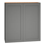 Diamond Express Jamestown 36-in W x 39-in H x 12-in D Moonstone Gray Wall Fully Assembled Plywood Cabinet (Recessed Panel Shaker Door Style)