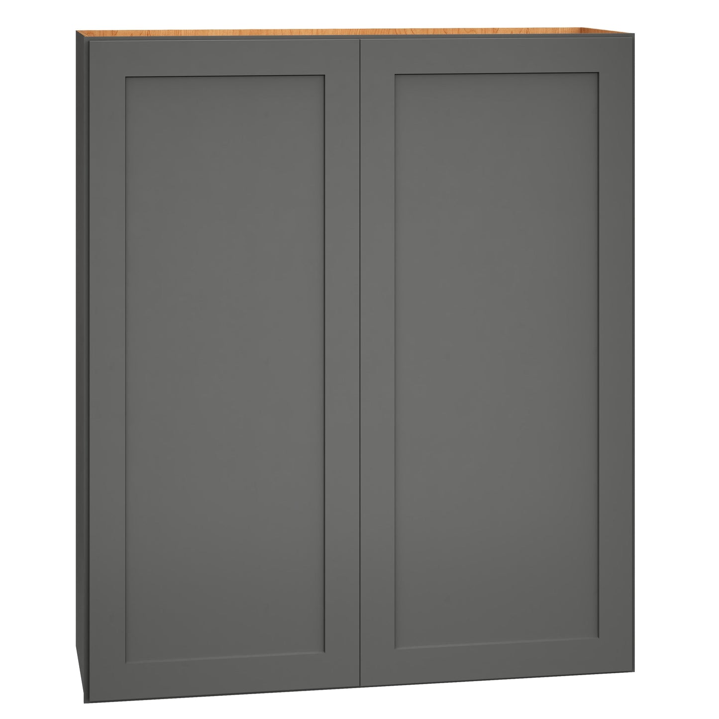 Diamond Express Jamestown 36-in W x 42-in H x 12-in D Moonstone Gray Wall Fully Assembled Plywood Cabinet (Recessed Panel Shaker Door Style)